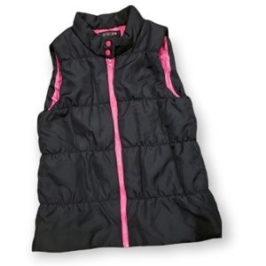 ENERGIE Girl's Puffed Vest Navy/Pink - Size XL